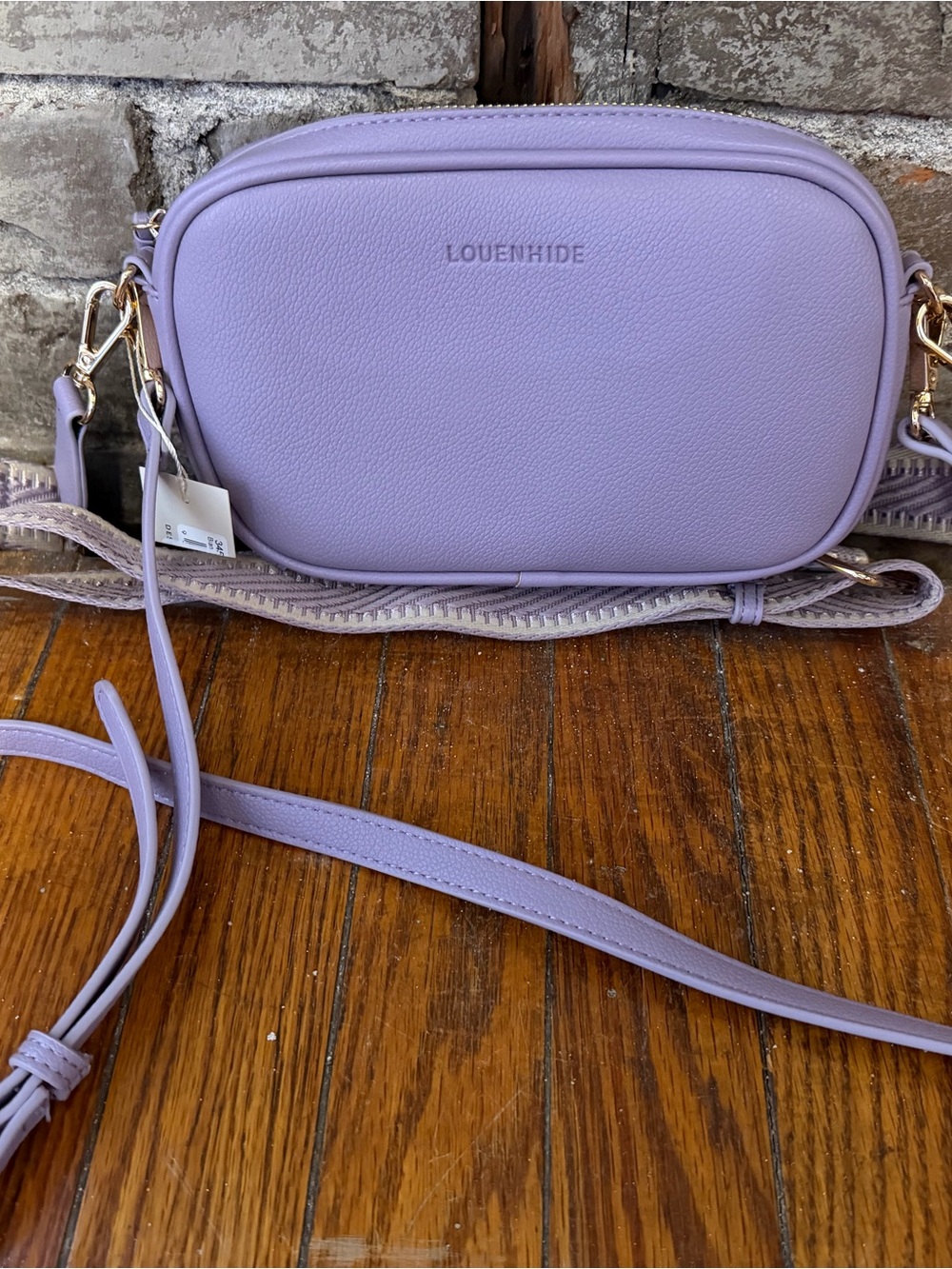 Louenhide Lilac Bianca Crossbody Bag with Adjustable Strap NWT